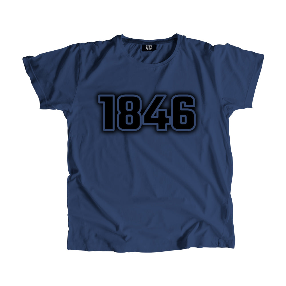 1846 Year Men Unisex T-Shirt (Navy Blue)