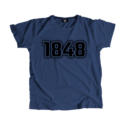 1848 Year Men Unisex T-Shirt (Navy Blue)