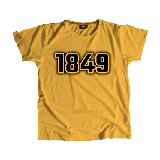 1849 Year Men Unisex T-Shirt (Golden Yellow)