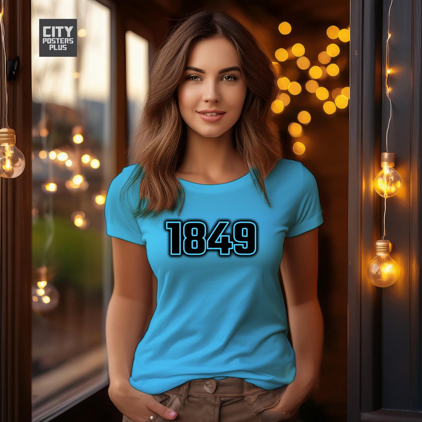 1849 Year Women T-Shirt (Sky Blue)