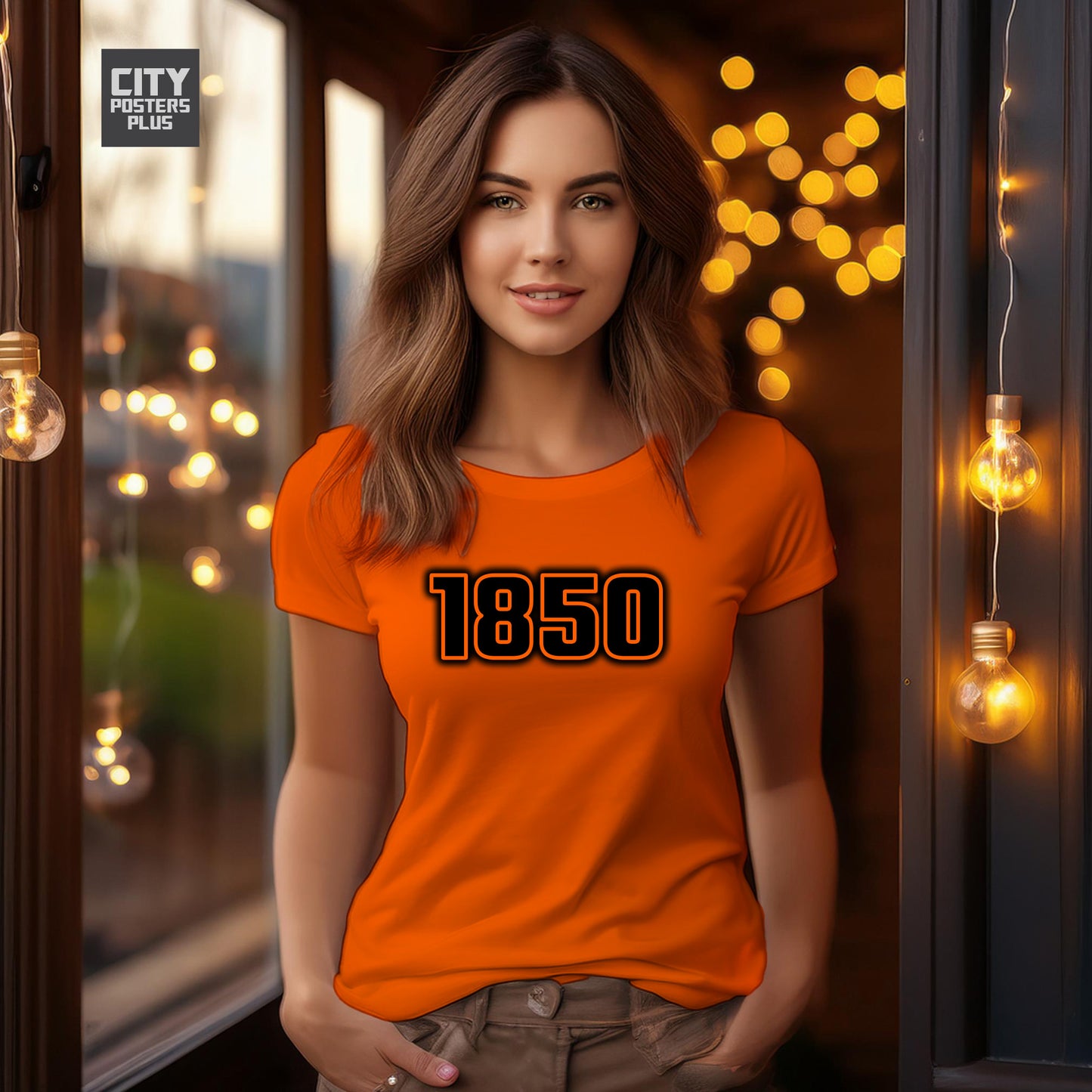 1850 Year Women T-Shirt (Orange)