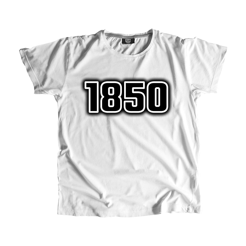 1850 Year Men Unisex T-Shirt (White)