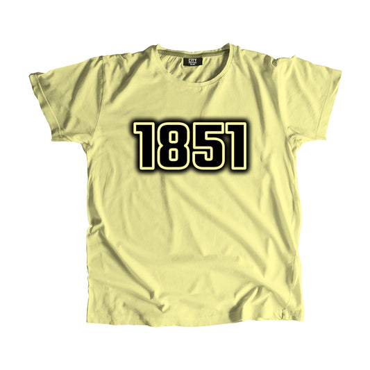 1851 Year Men Unisex T-Shirt (Butter Yellow)
