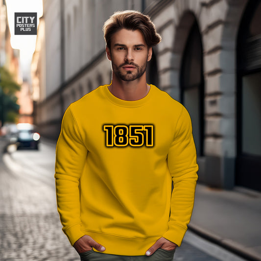 1851 Year Men Unisex Sweatshirt (Golden Yellow)