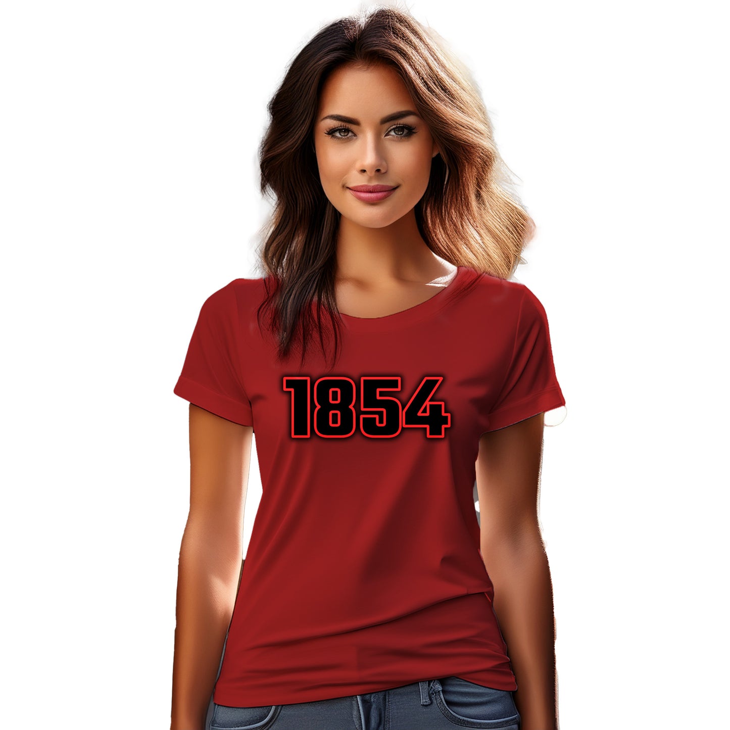 1854 Year Women T-Shirt (Red)