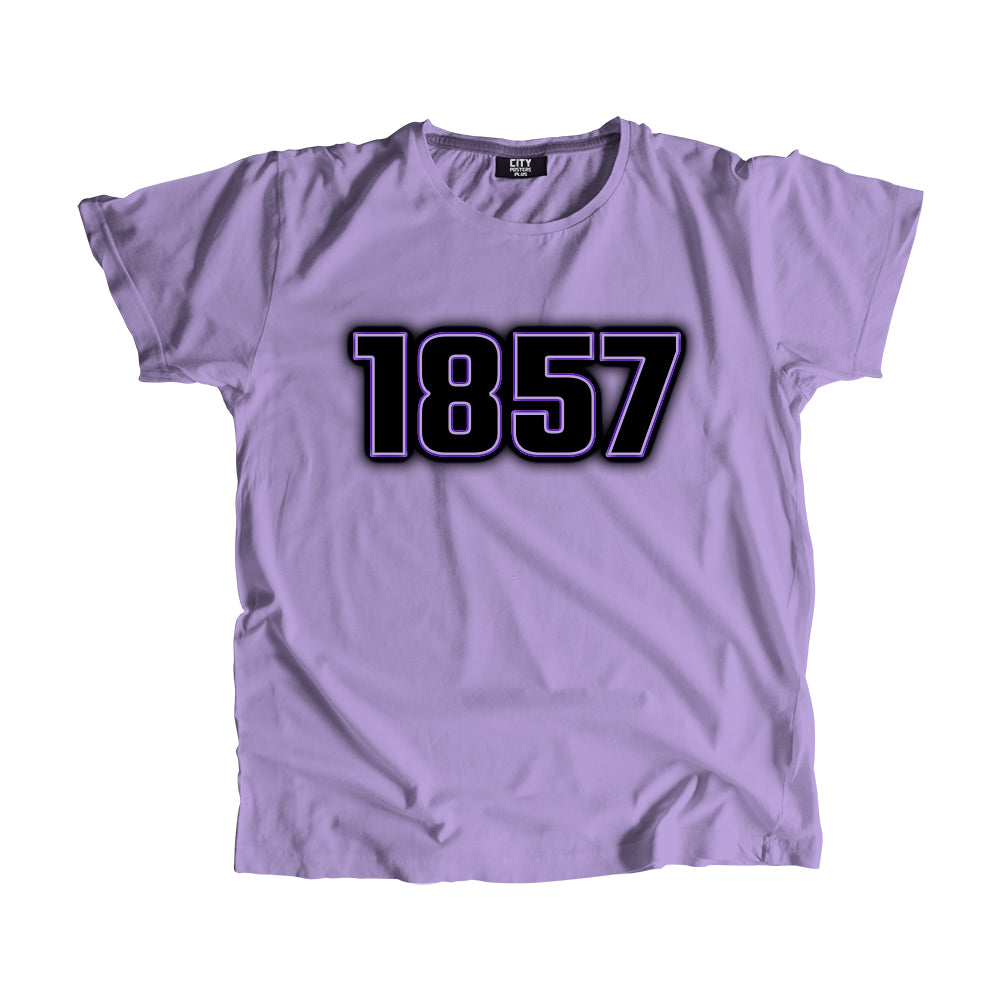 1857 Year Men Unisex T-Shirt (Iris Lavender)