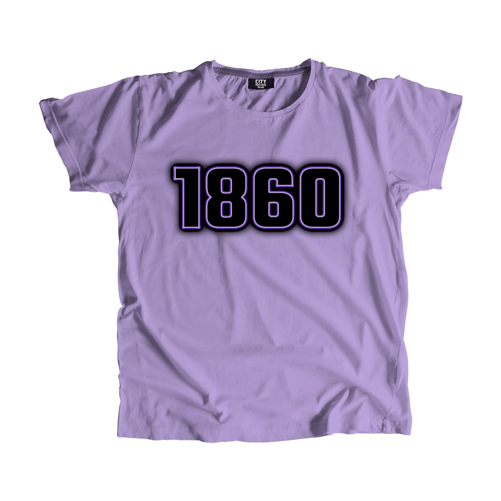 1860 Year Men Unisex T-Shirt (Iris Lavender)