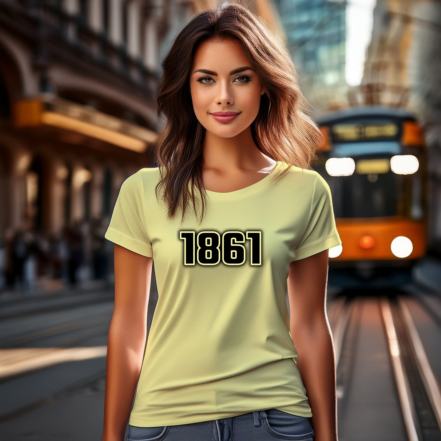 1861 Year Women T-Shirt (Butter Yellow)