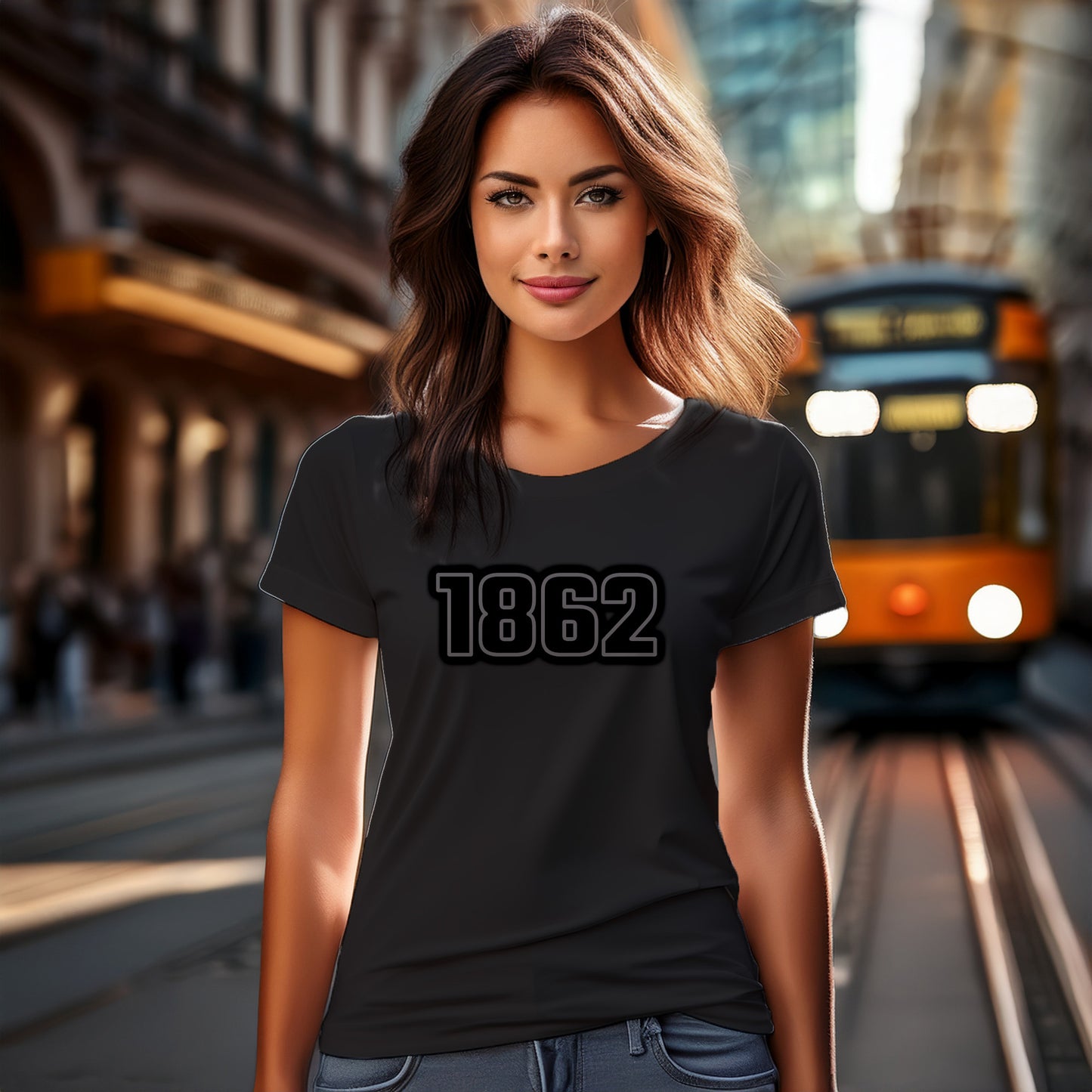 1862 Year Women T-Shirt (Black)