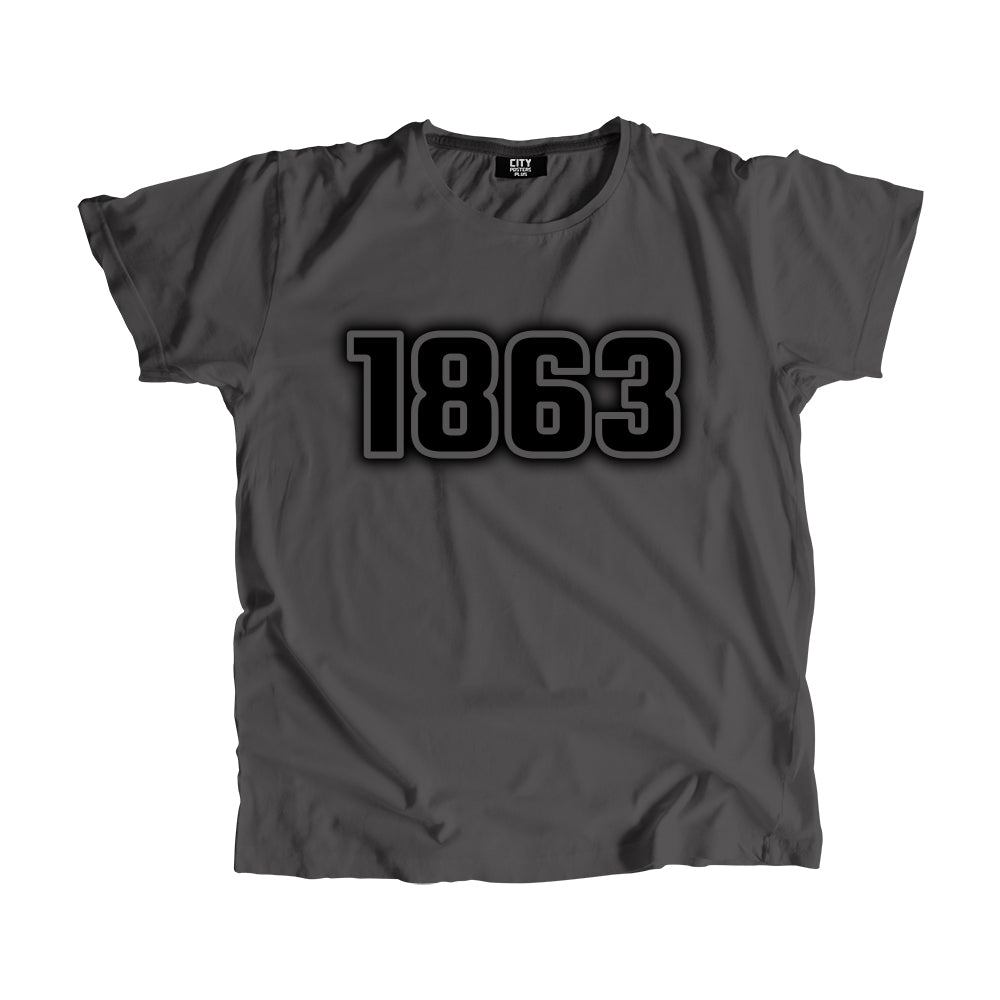 1863 Year Men Unisex T-Shirt (Charcoal Grey)