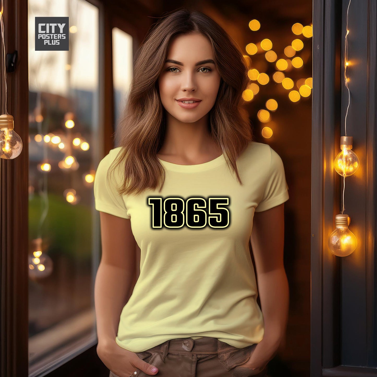 1865 Year Women T-Shirt (Butter Yellow)