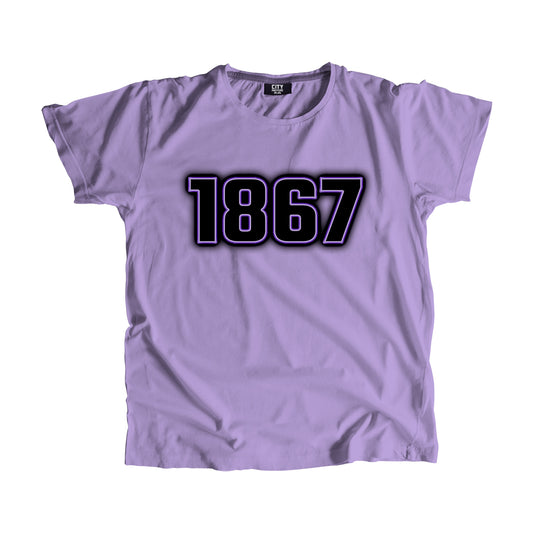 1867 Year Men Unisex T-Shirt (Iris Lavender)