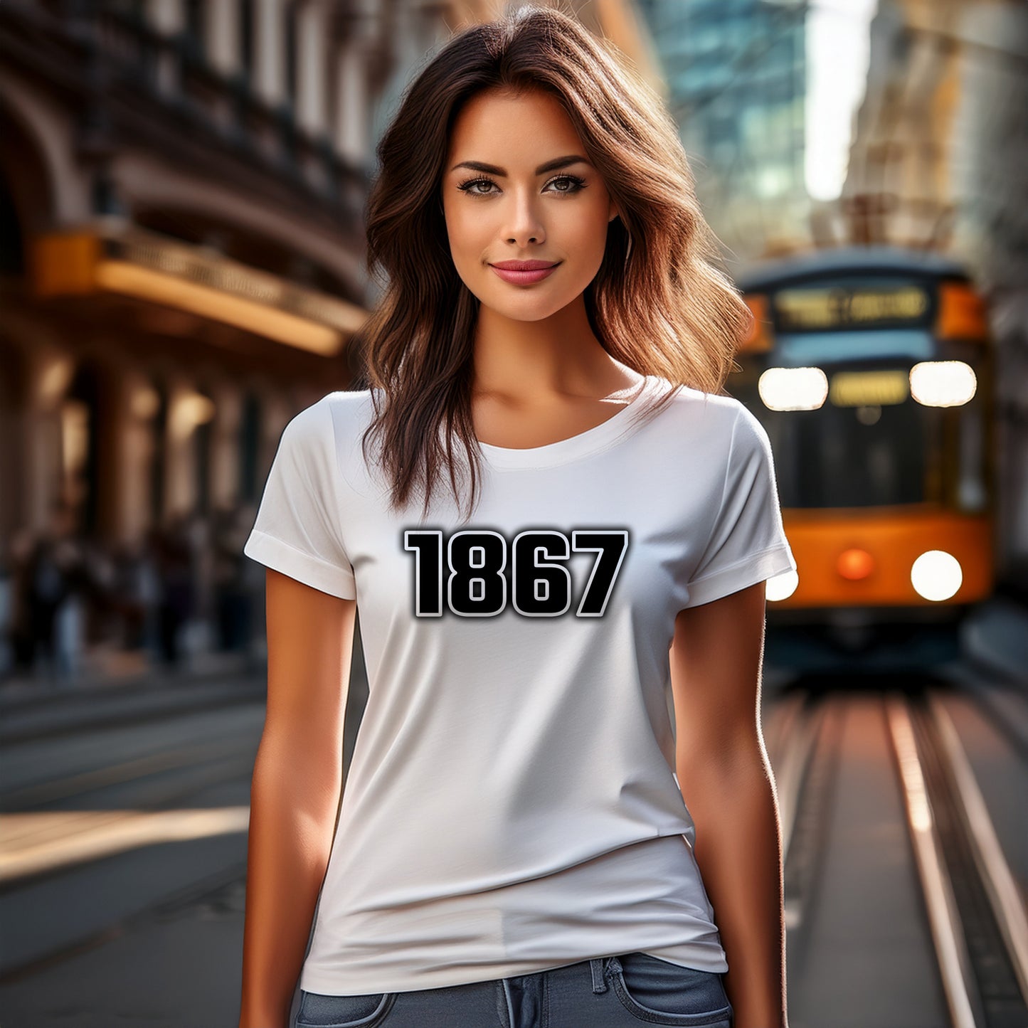 1867 Year Women T-Shirt (White)