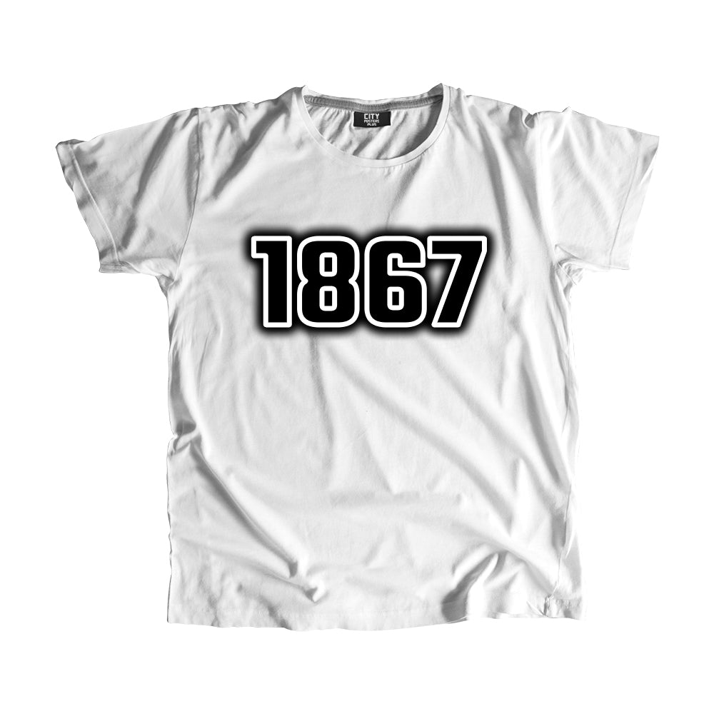 1867 Year Men Unisex T-Shirt (White)