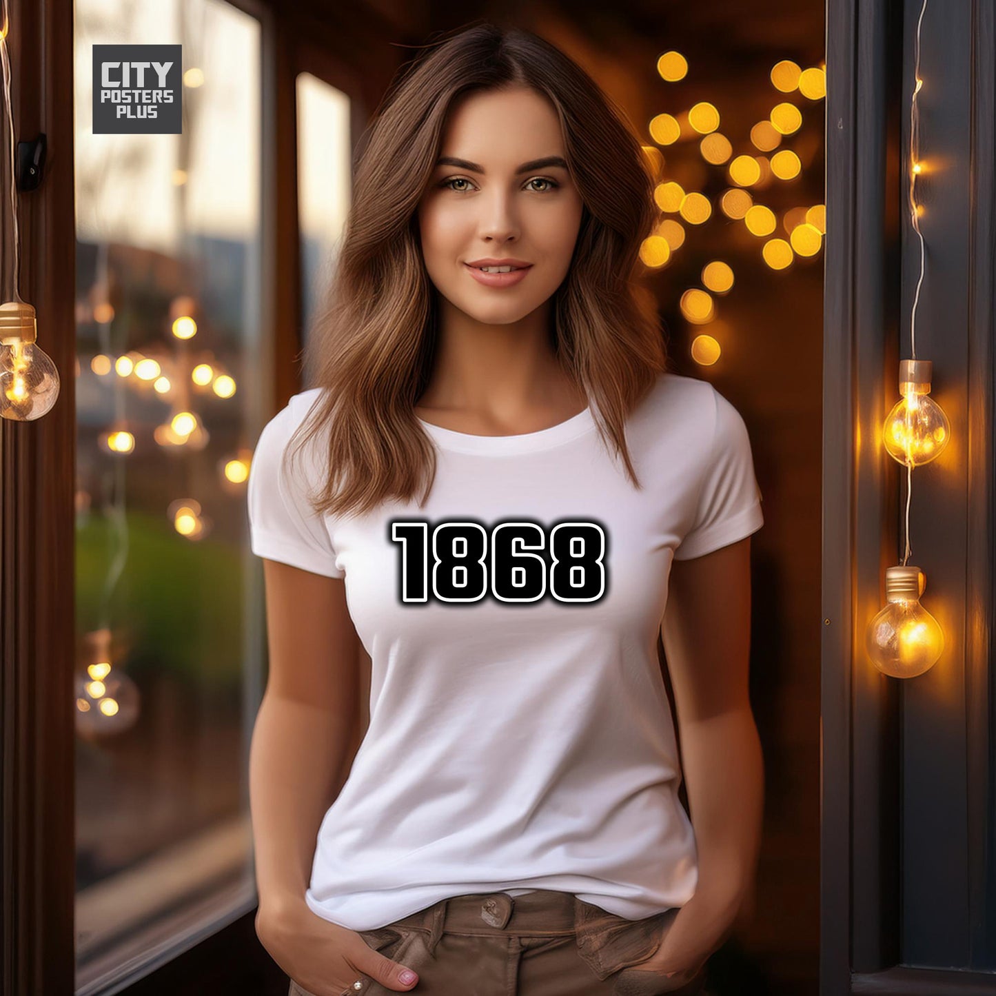 1868 Year Women T-Shirt (White)