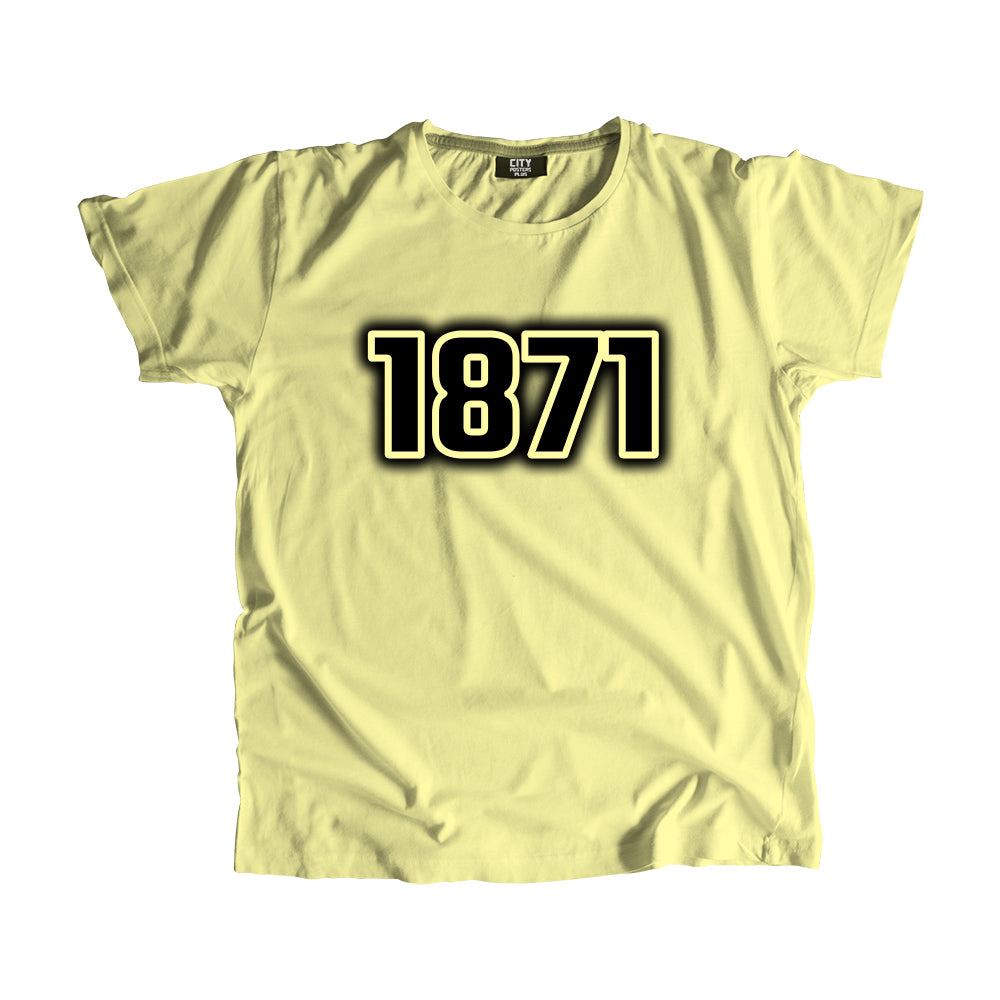 1871 Year Men Unisex T-Shirt (Butter Yellow)