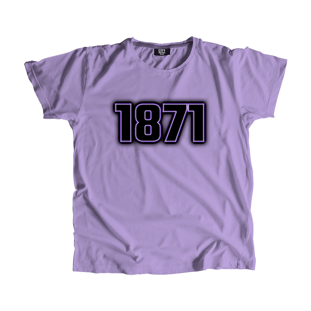 1871 Year Men Unisex T-Shirt (Iris Lavender)