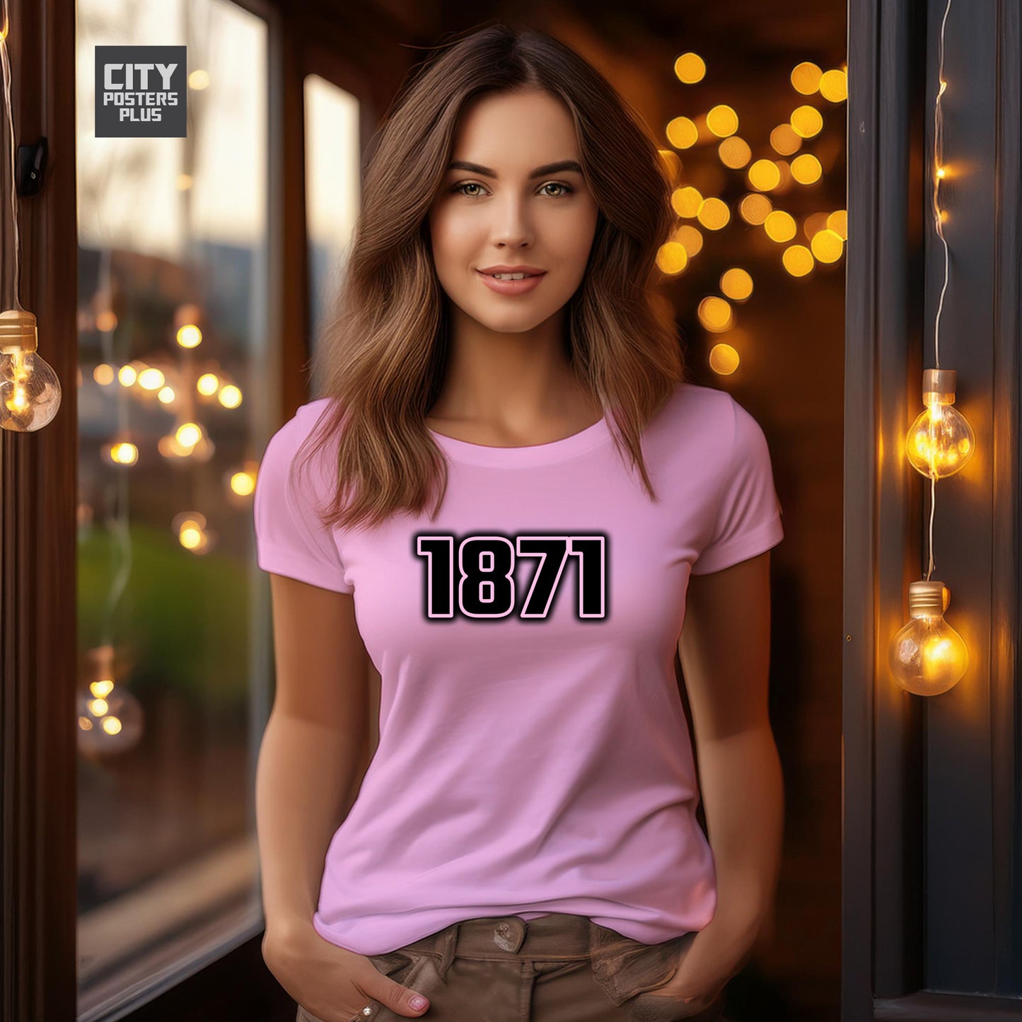 1871 Year Women T-Shirt (Light Pink)