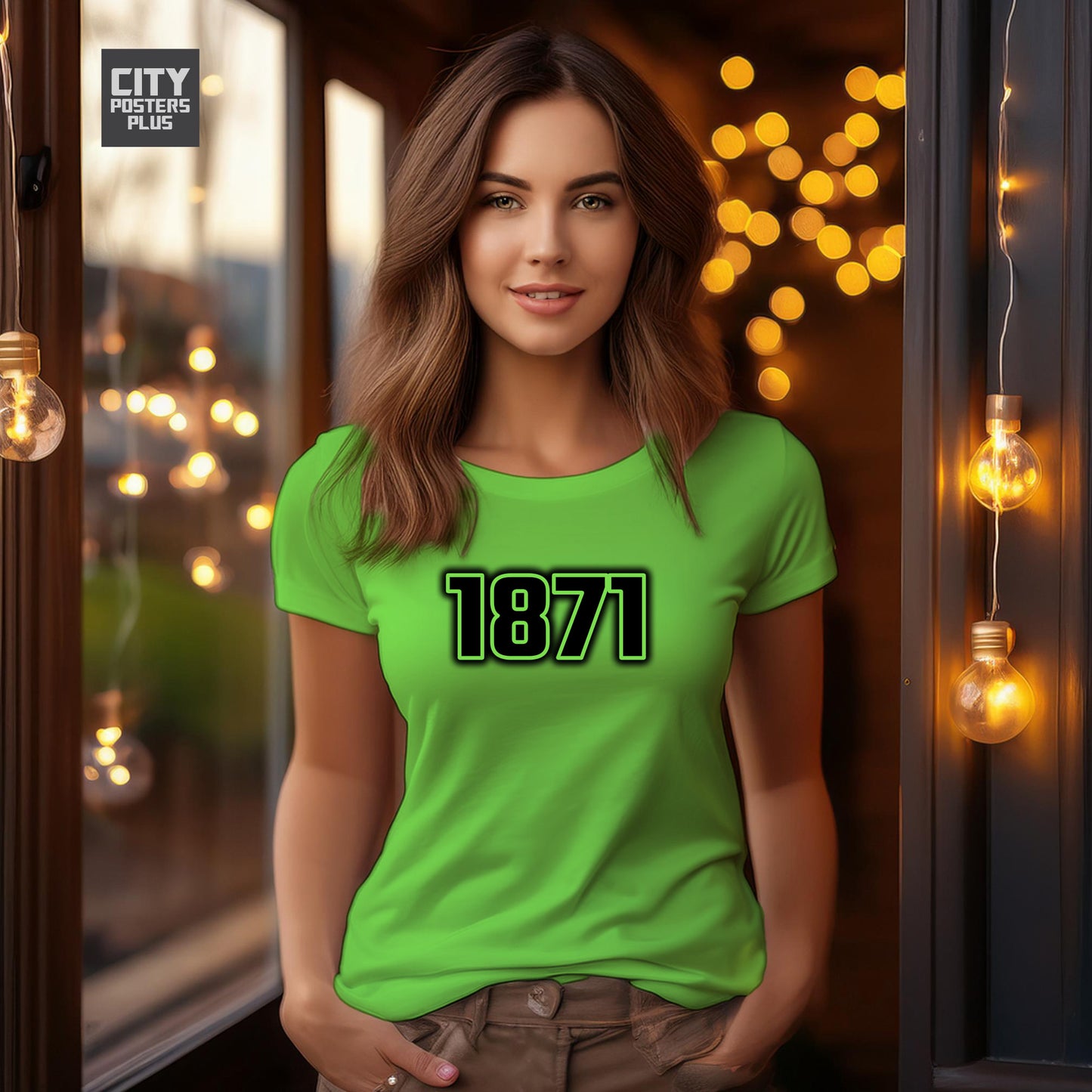 1871 Year Women T-Shirt (Liril Green)