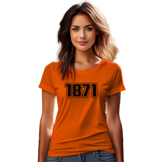 1871 Year Women T-Shirt (Orange)