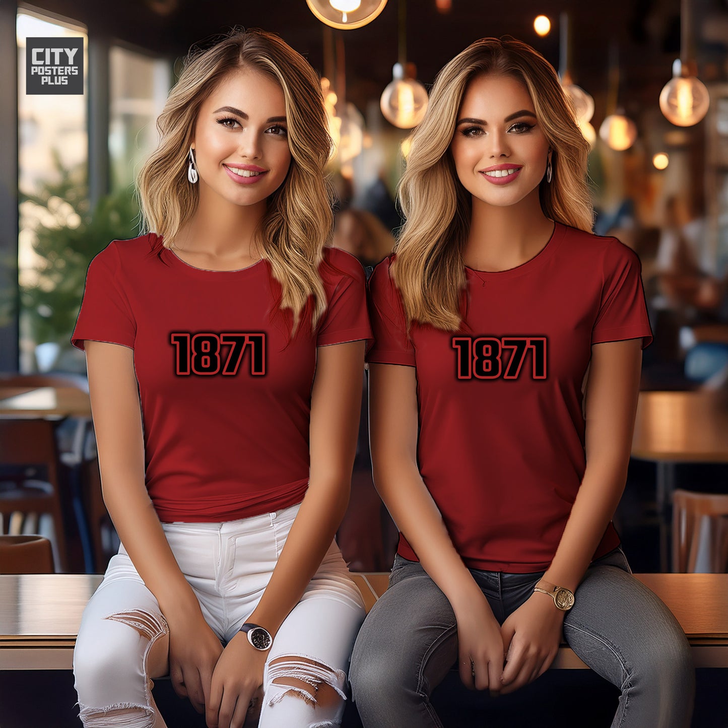 1871 Year Women T-Shirt (Red)