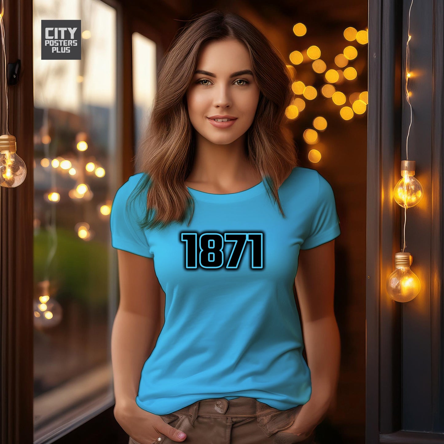 1871 Year Women T-Shirt (Sky Blue)