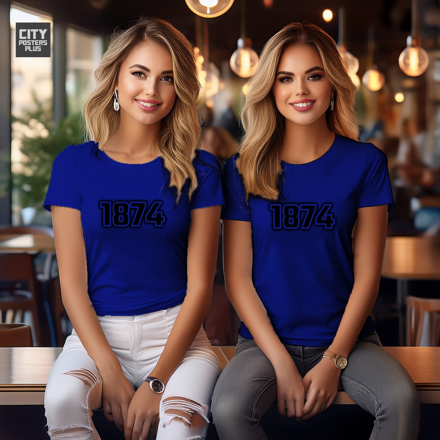 1874 Year Women T-Shirt (Royal Blue)