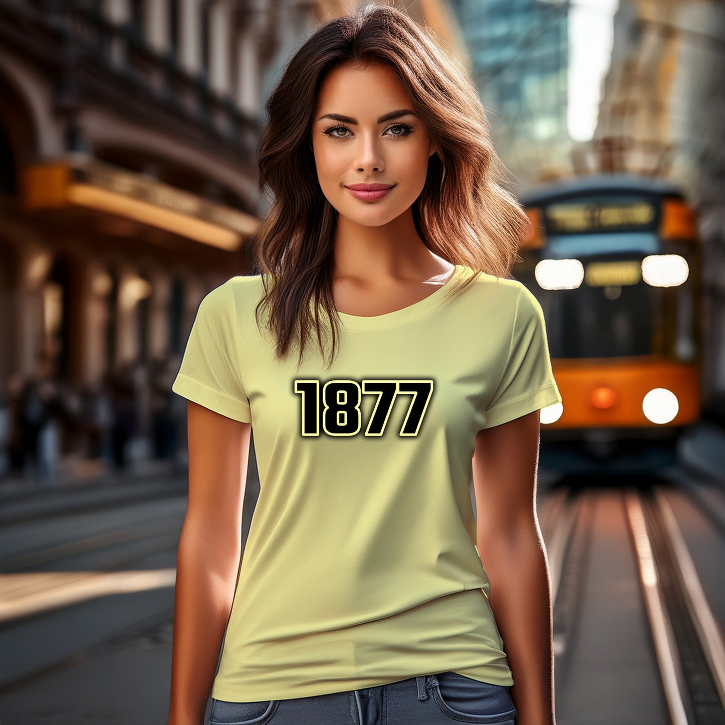 1877 Year Women T-Shirt (Butter Yellow)