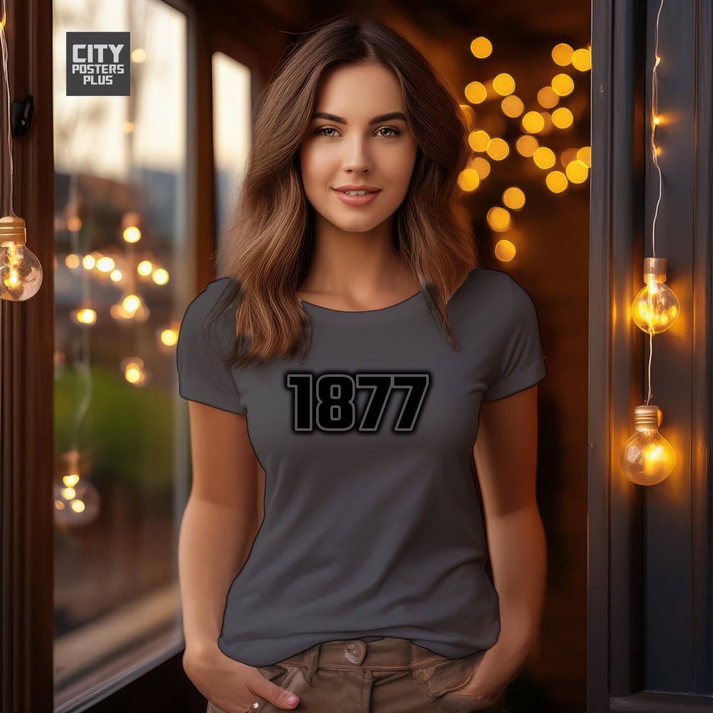1877 Year Women T-Shirt (Charcoal Grey)