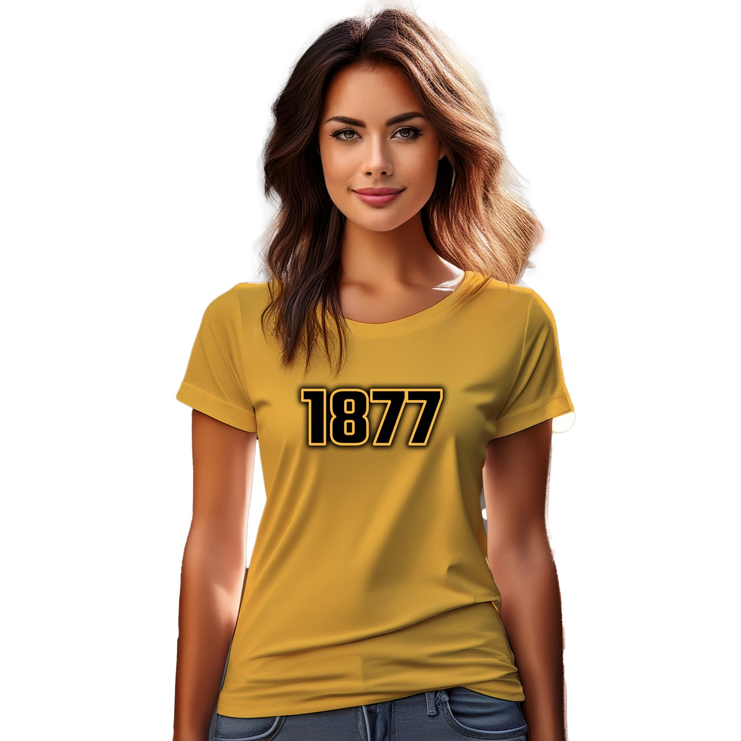 1877 Year Women T-Shirt (Golden Yellow)