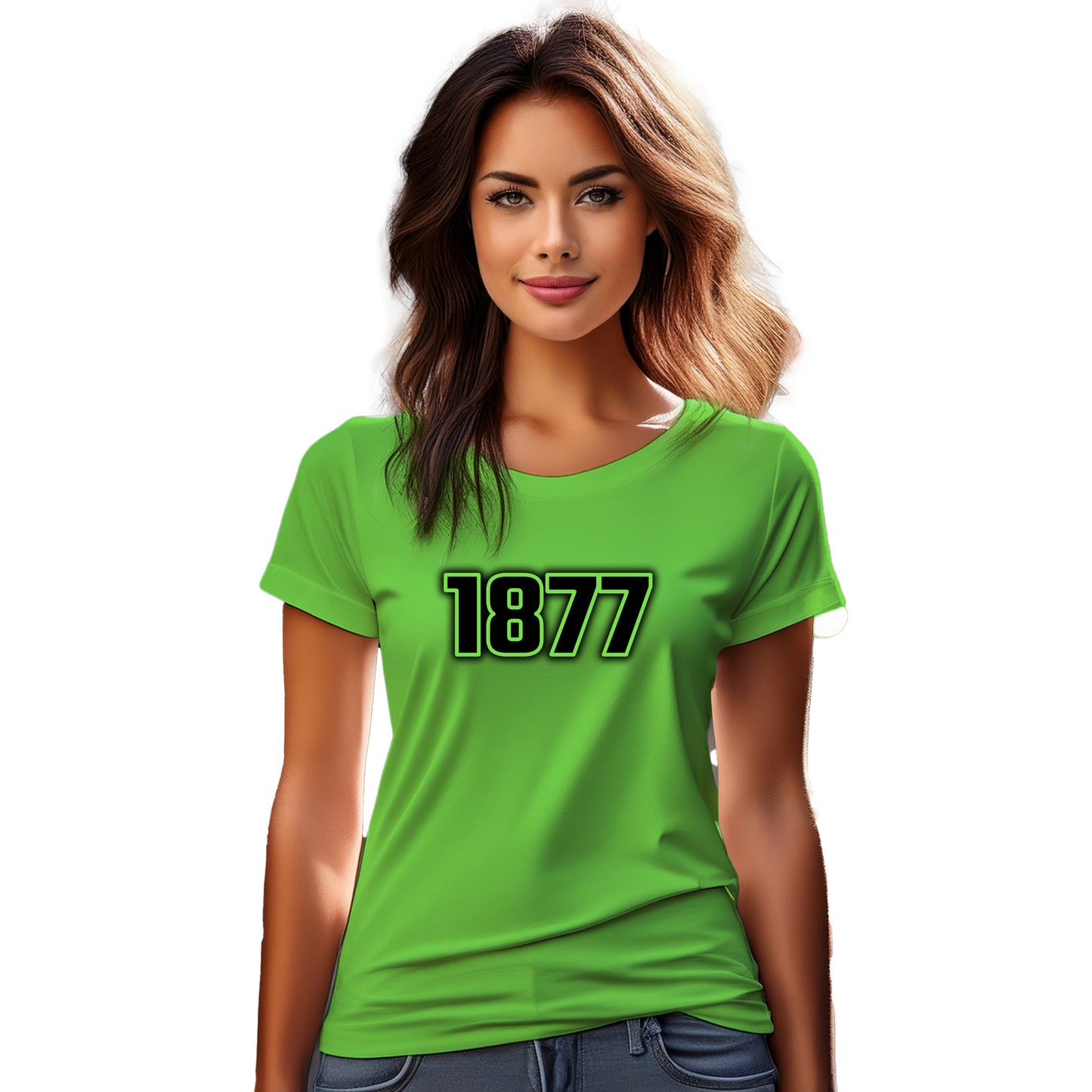 1877 Year Women T-Shirt (Liril Green)