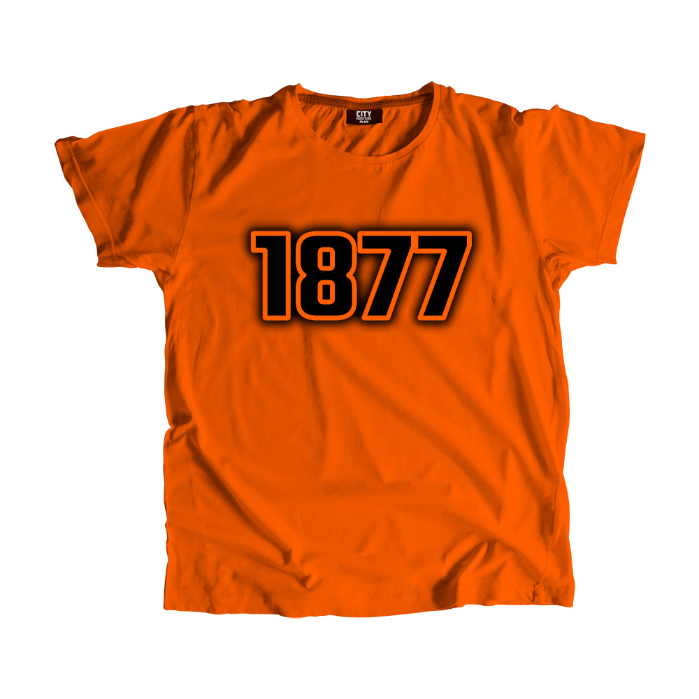 1877 Year Men Unisex T-Shirt (Orange)