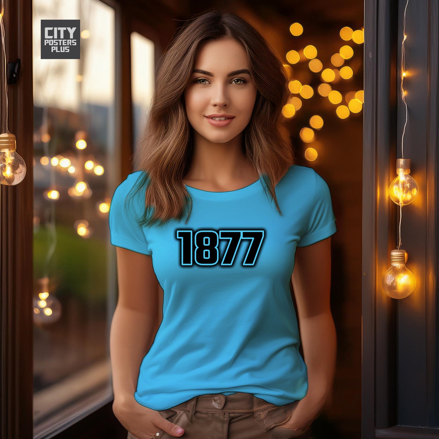 1877 Year Women T-Shirt (Sky Blue)