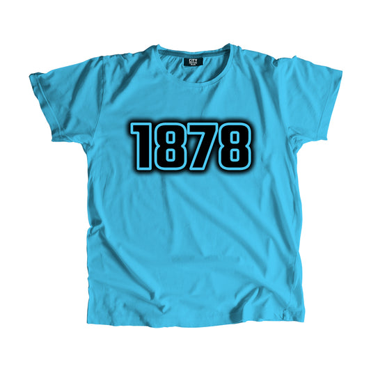1878 Year Men Unisex T-Shirt (Sky Blue)