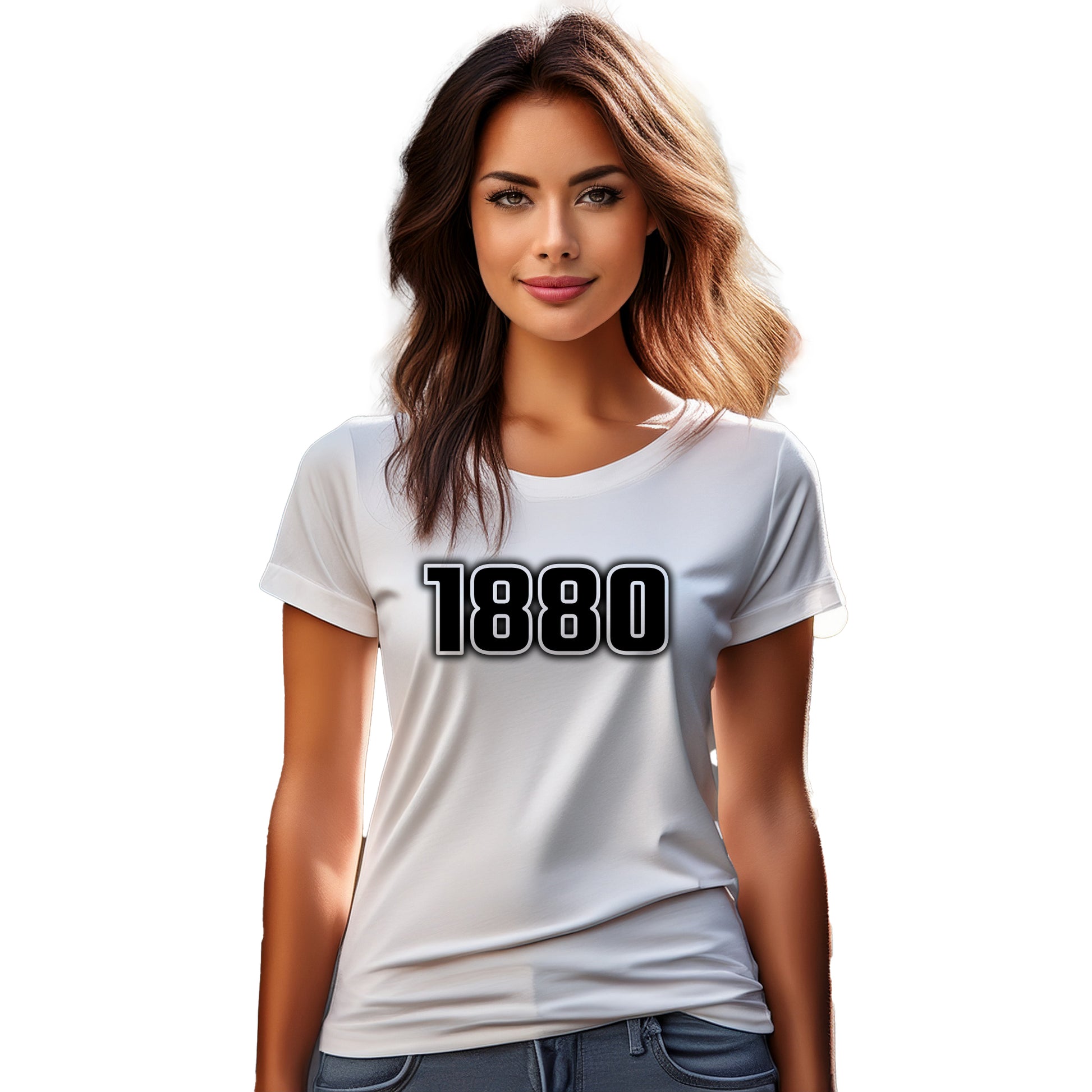 1880 Year Women T-Shirt (White)