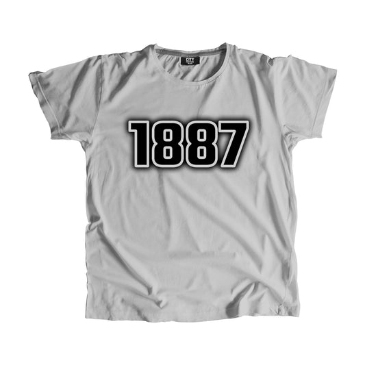1887 Year Men Unisex T-Shirt (Melange Grey)