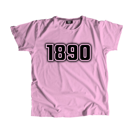 1890 Year Men Unisex T-Shirt (Light Pink)
