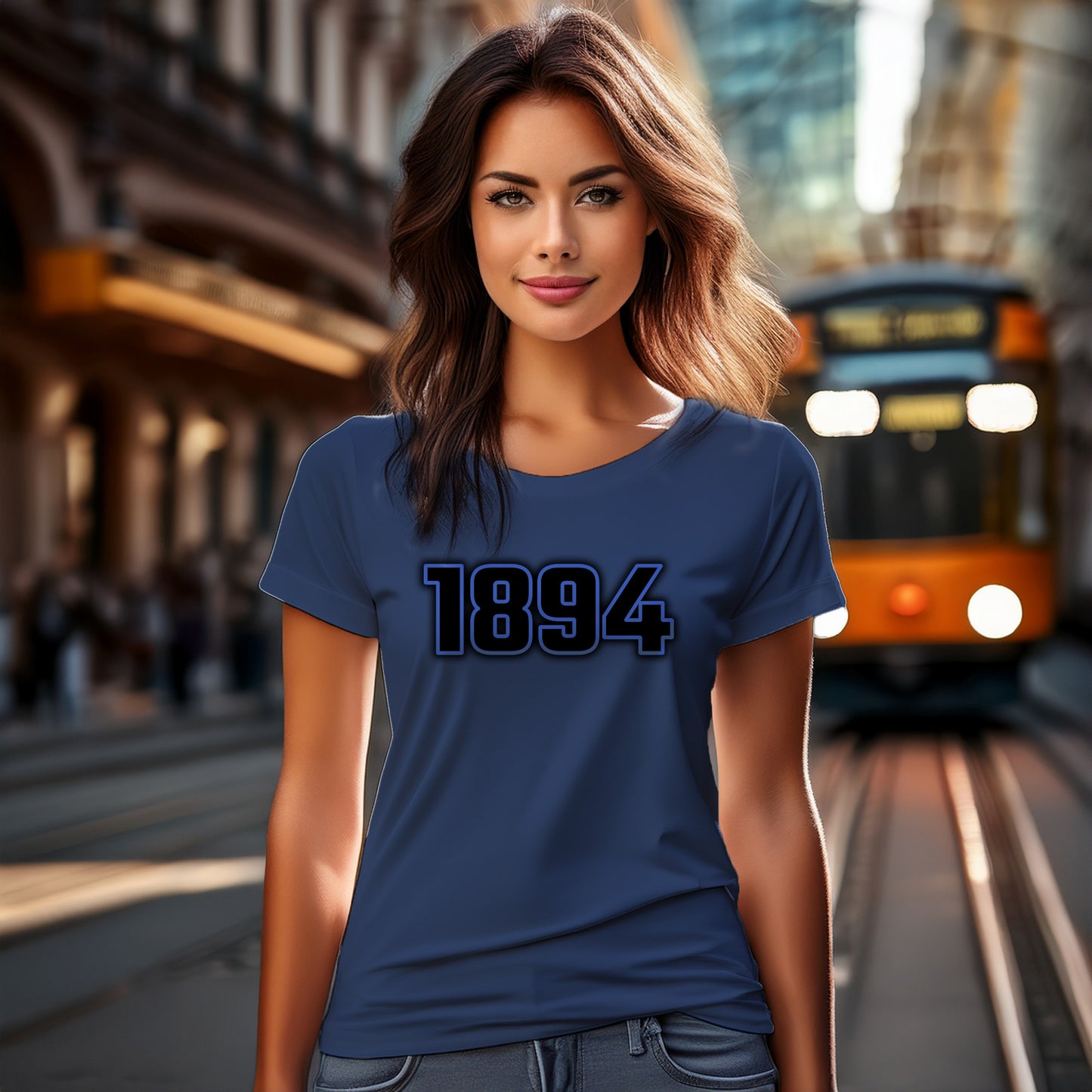 1894 Year Women T-Shirt (Navy Blue)