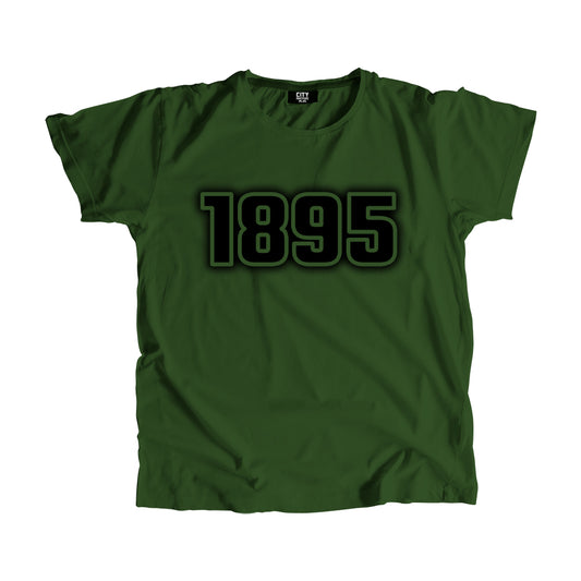 1895 Year Men Unisex T-Shirt (Olive Green)