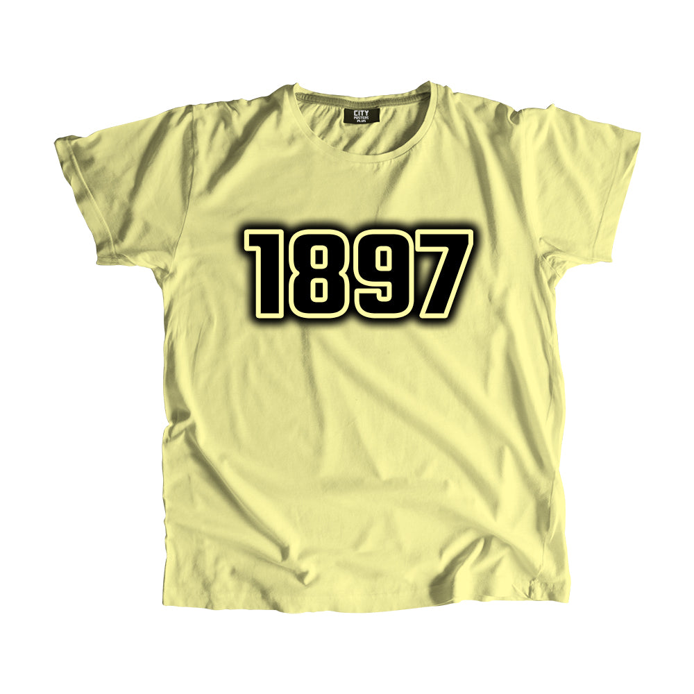 1897 Year Men Unisex T-Shirt (Butter Yellow)