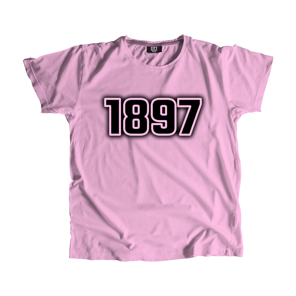 1897 Year Men Unisex T-Shirt (Light Pink)
