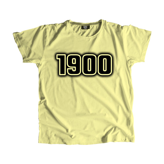 1900 Year Men Unisex T-Shirt (Butter Yellow)