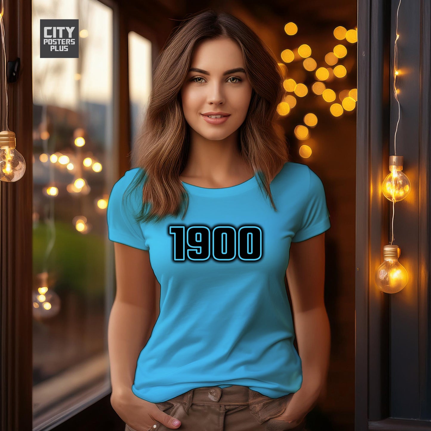 1900 Year Women T-Shirt (Sky Blue)