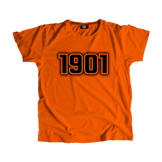 1901 Year Men Unisex T-Shirt (Orange)