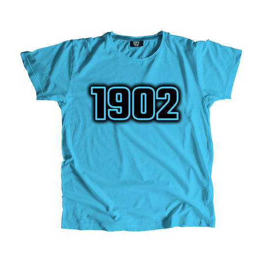1902 Year Men Unisex T-Shirt (Sky Blue)