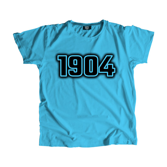 1904 Year Men Unisex T-Shirt (Sky Blue)