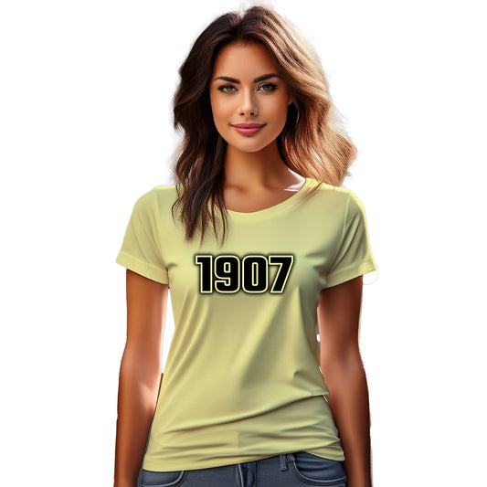1907 Year Women T-Shirt (Butter Yellow)