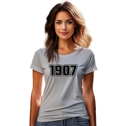 1907 Year Women T-Shirt (Melange Grey)