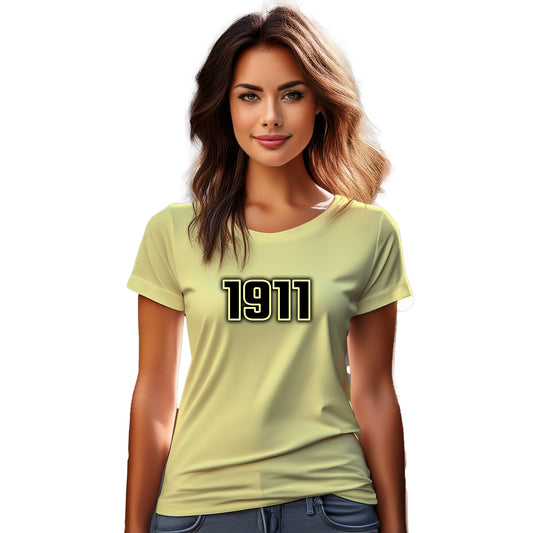 1911 Year Women T-Shirt (Butter Yellow)