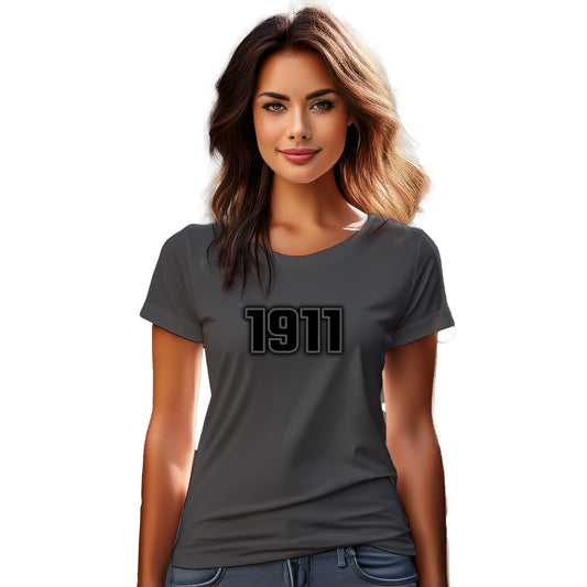 1911 Year Women T-Shirt (Charcoal Grey)